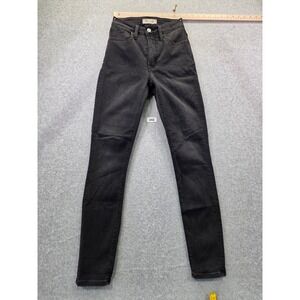 Madewell Curvy Roadtripper Skinny Jeans Faded Black High Rise Size 24 NB134